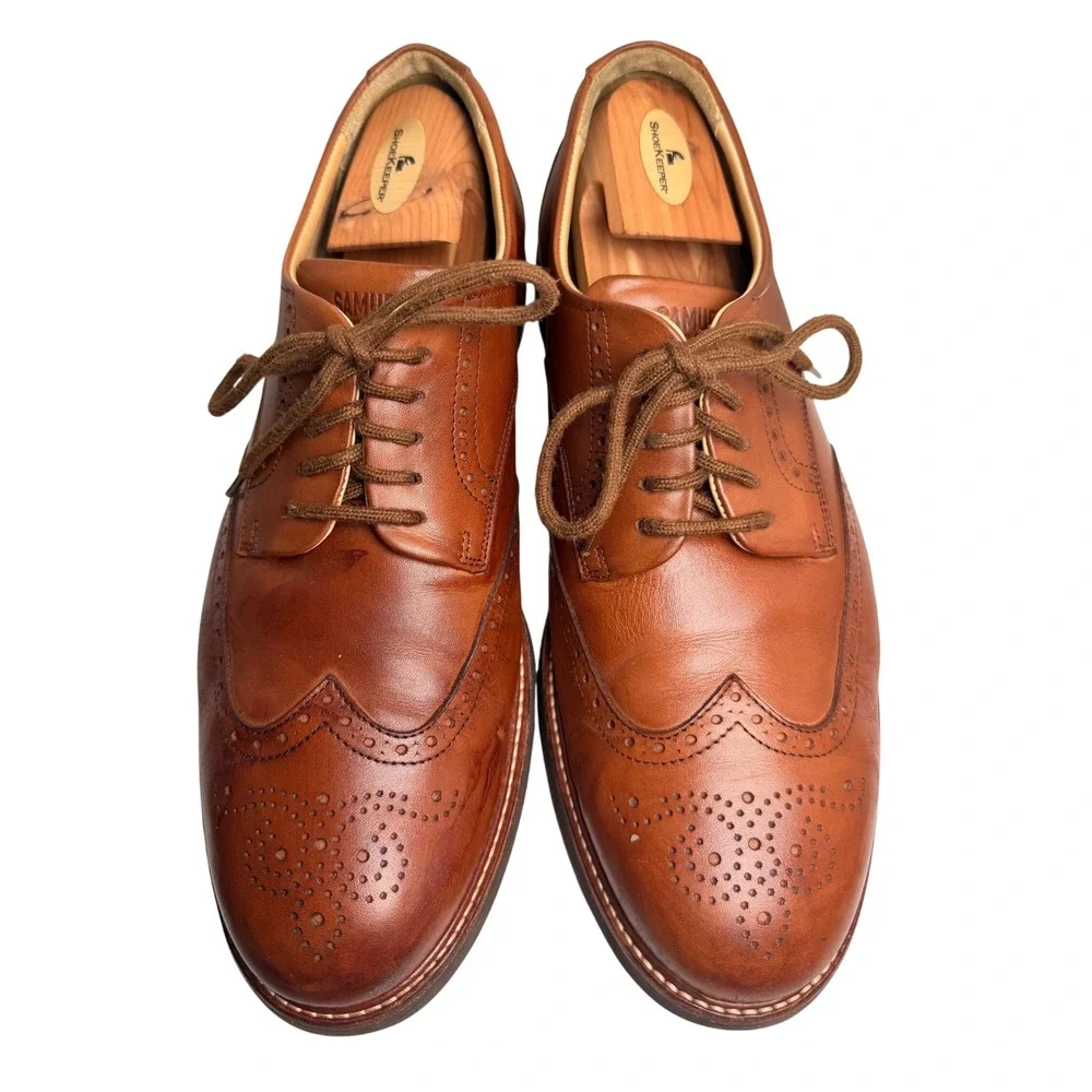 Samuel Hubbard Tipping Point Wingtip Oxford Shoes Brown Leather Vibram Men’s 11W